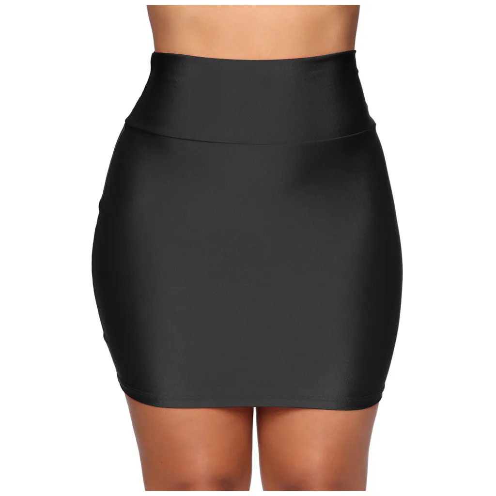 

Skirts Sexy Women Bodycon High Waist Bandage Pencil Skirt Female Solid Mini Short Clubwear Laides Clothes 206