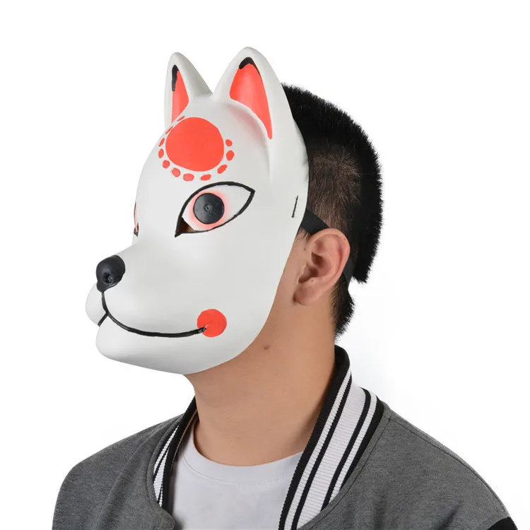 2020 аниме мультфильм косплей тангиро маска кролик и лиса рассекающее демонов