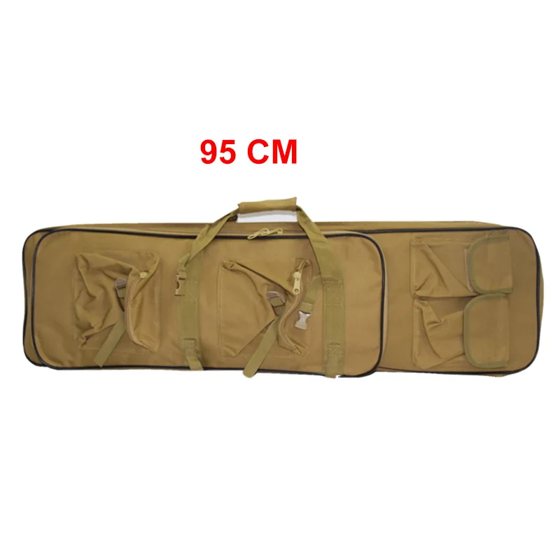 95cm sand Открытый военный 85 95 120 см охотничий чехол для винтовки ружья тактический страйкбол нейлон квадратный переноска двойная защита винтовки мягкая сумка рюкзак - Цвет: 95cm sand