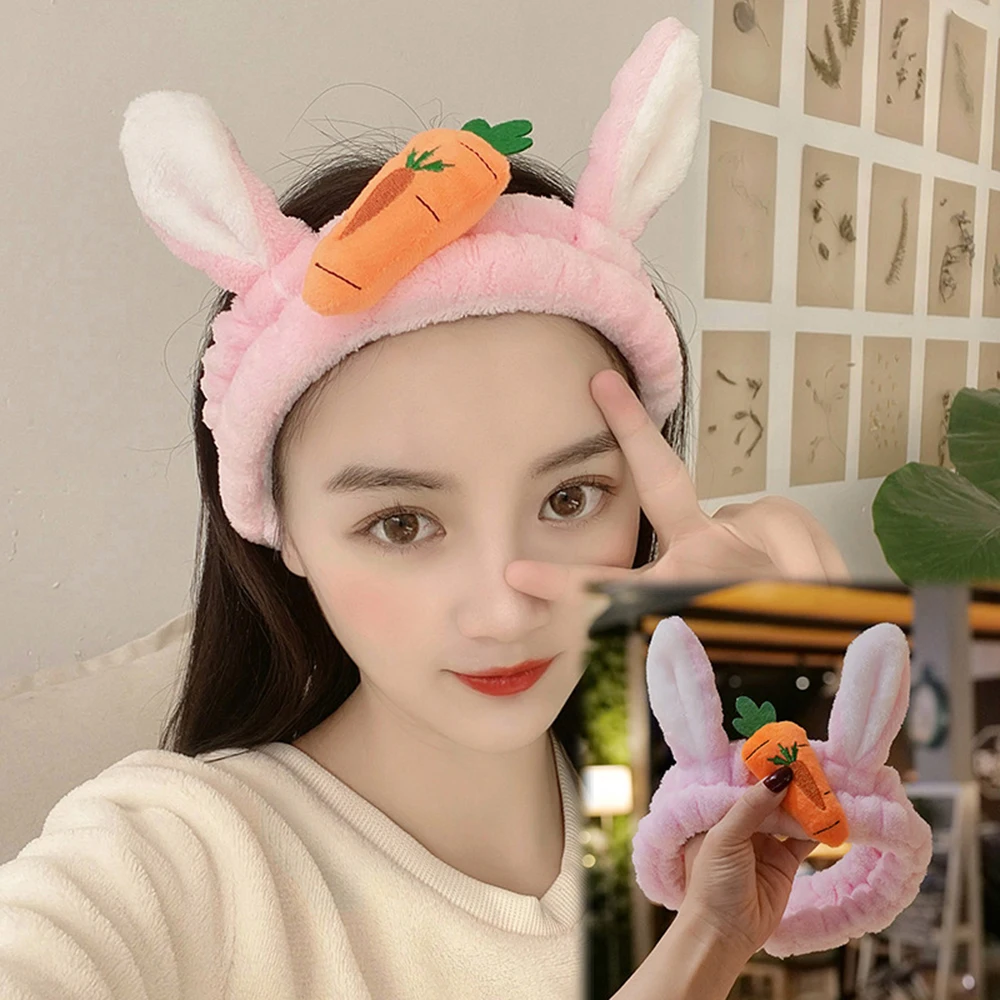 Повязка на голову для мытья 2021 девушек эластичная повязка лица с бантом макияжа