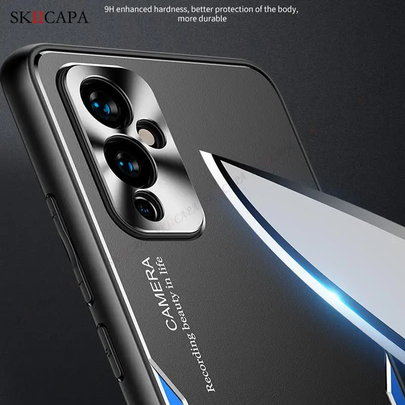 matte aluminum metal phone case for oneplus 9 pro 9r magnetic ring stand cover for one plus le2121 le2125 hard protective cover free global shipping