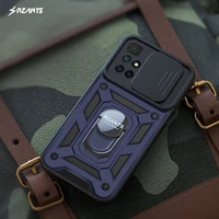 rzants for xiaomi redmi 10 case camera lens protection rotation ring stand holder strong shockproof anti slip cover