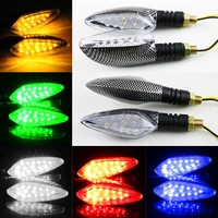 motorcycle universal flashing motorcycle turn lights super bright snake skin lighting accessories 12v