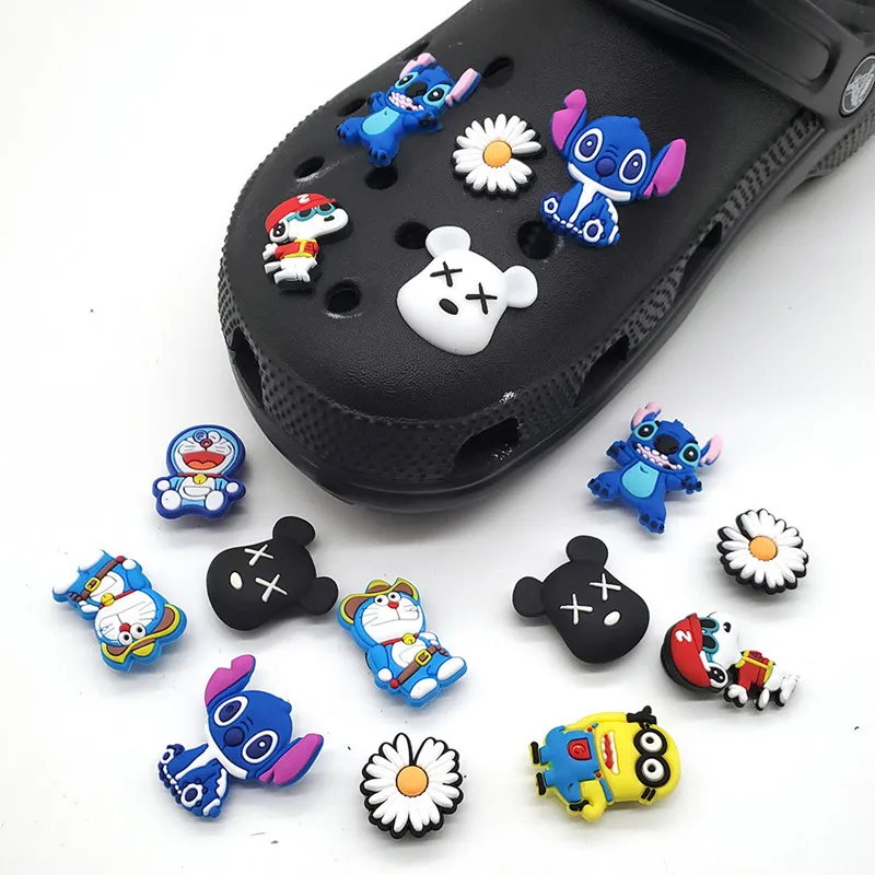 1PCS Japanese Famous Anime Cartoon Shoe Charms Backapck Fit Wristbands Decorate Buckle Boys Kids Gift Croc Jibz | Обувь