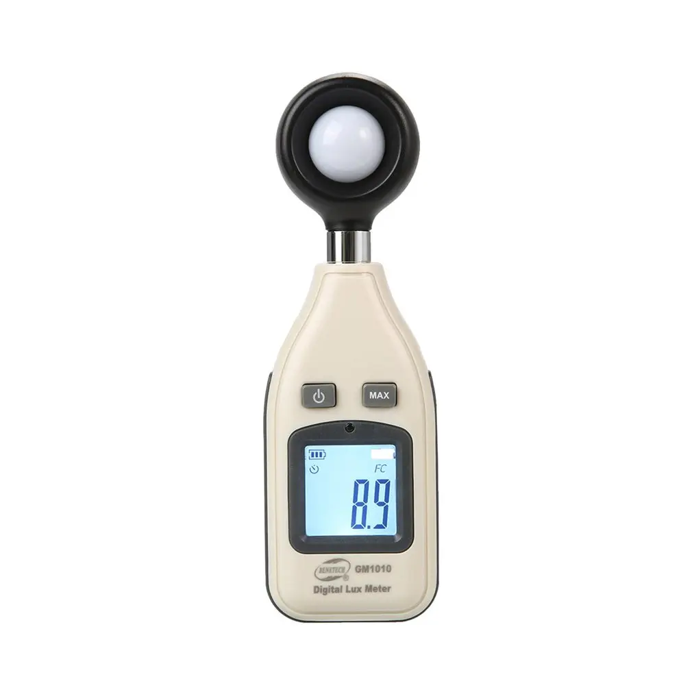 BENETECH GM1010 сплит-светильник Люксметр цифровая Подсветка 0~ 200000 лк Люксметр измеритель освещённости люминометр фотометр Lux/FC LM тестер