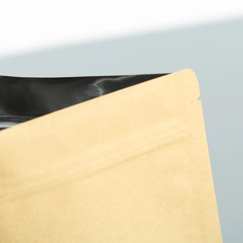 Пакеты из крафт-бумаги с застежкой-молнией пищевые закусочные чайные пакеты