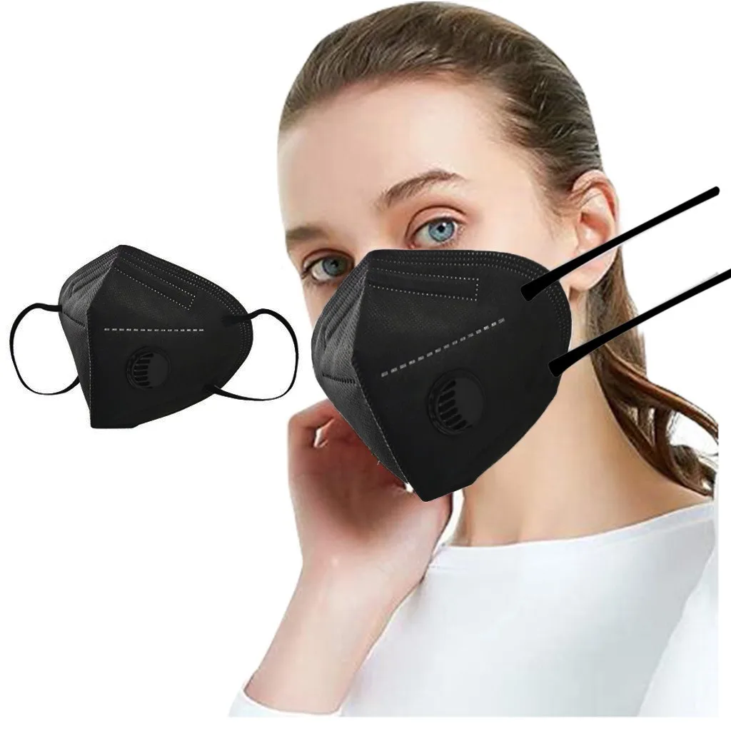 

Disposable Face Mask Adult Black Masks Protective Face Masks Fabric Disposable Halloween Cosplay Mascarillas Negras Маски マスク