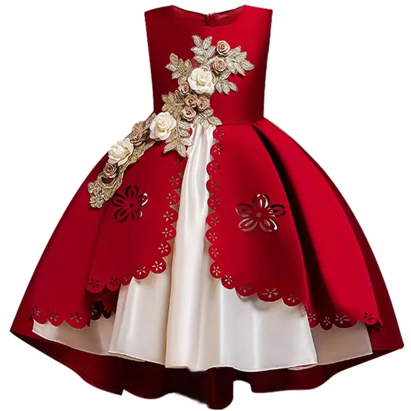 2019 Winter Christmas Dress Girls Wedding Party Elegant Tutu Princess Kids Dresses For Clothing vestidos 3-12 Years | Детская одежда и