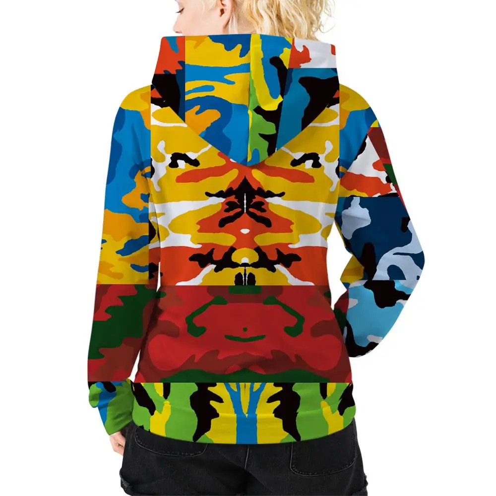 

3D Colorful Men Hoodie Hip Hop Long Sleeve Sweatshirts Pullovers Unisex Fashion Camouflage Polyester Mens Hoodies Plus Size 5XL