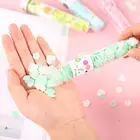 Уличное дорожное мини-мыло для душа, мытья рук, мытье посуды с конфетти, пенообразующее цветочное бумажное мыло, чехол одноразовый