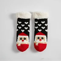 1 pair winter baby girls boys warm socks lamb velvet stockings snowflake santa claus christmas gifts anti slip floor socks 0 10t