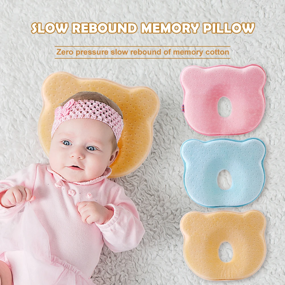 

Newborn Baby Pillow Prevent Flat Head Nursing Shaping Pillow Memory Cotton Filler Sleep Support Bedding Sleep Head Positioner