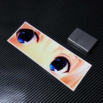 Автомобильный Стайлинг виниловая наклейка мультфильм девушка глаза дорогой