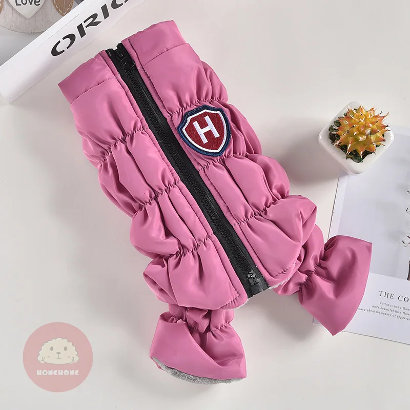 Осенне-зимняя одежда для маленьких собак ветрозащитная куртка с высокой