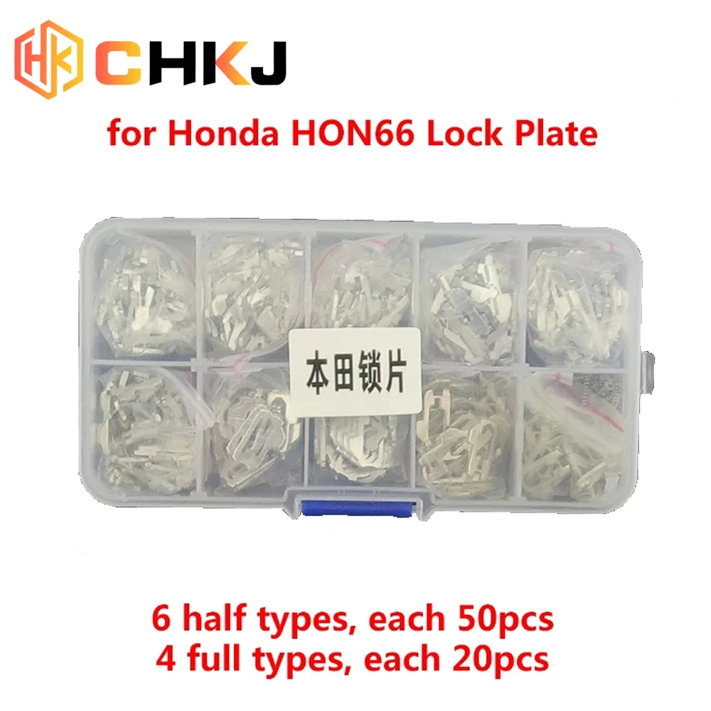 CHKJ 380PCS/Lot Car Lock Plate For HONDA HON66 Lock Reed Car Lock Repair Accessories Kits NO1-6 Each 50pcs NO1-4 Each 20pcs