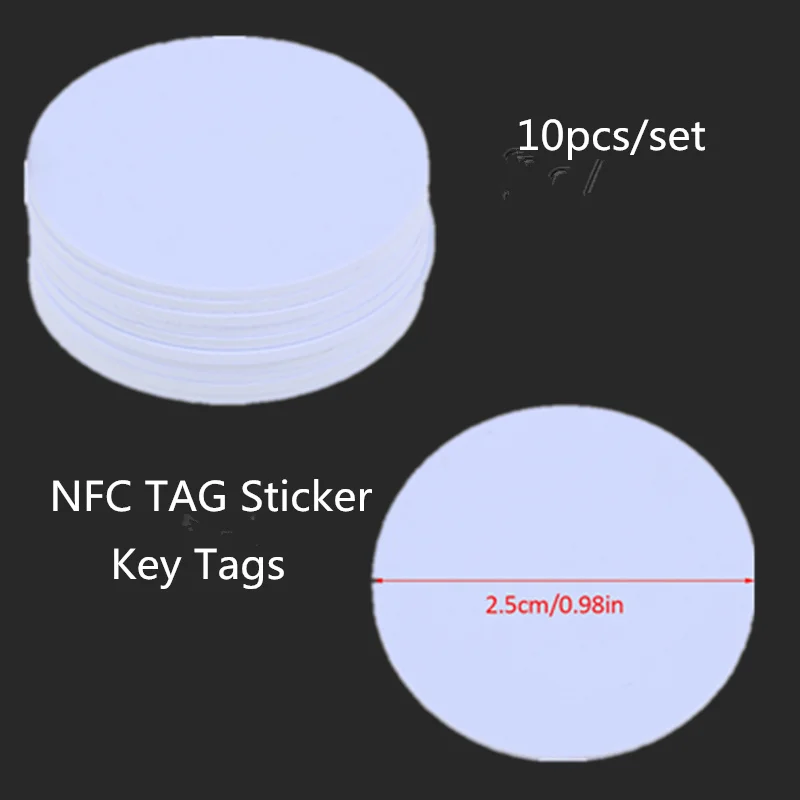 

10pcs/Lot 13.56MHZ/125KHZ RFID Coin tag Tk4100 Waterproof Coin Cards