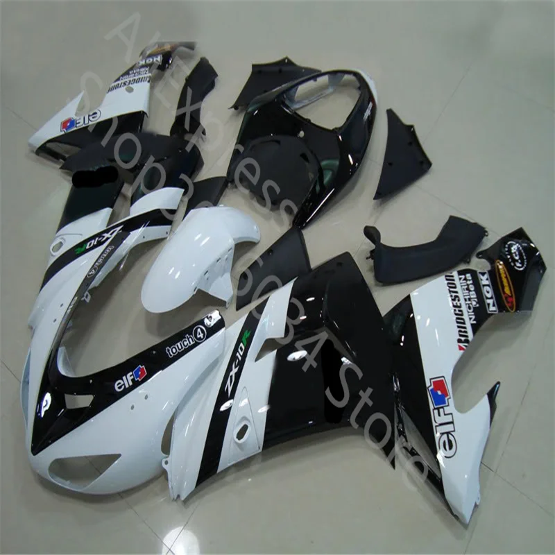 

Комплект обтекателей ABS для Kawasaki Ninja ZX10R 2006 2007 Обтекатели для мотоциклов Ninja ZX 10R 06-07 whitw черный обтекатель
