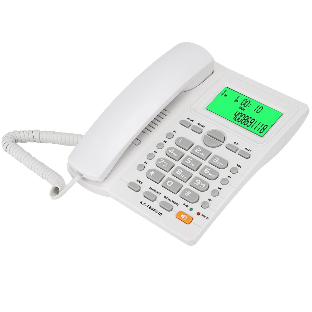 

KX-T880C Caller ID Display Landline Telephone No Battery Mute Function for Home Officelandline