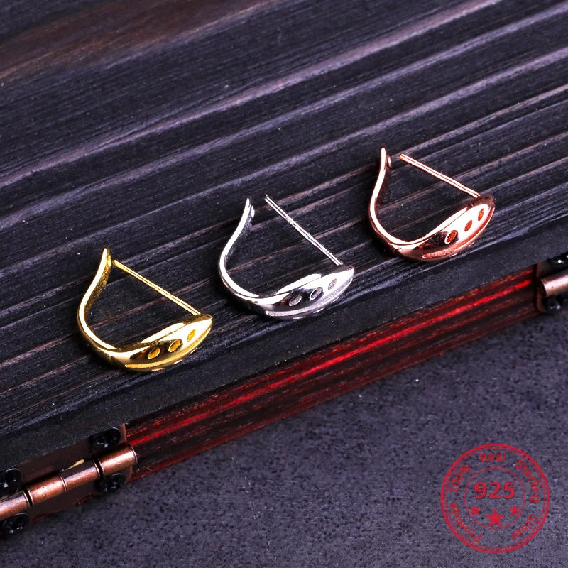 Цветная безопасная Зажимная Пряжка из серебра S925 пробы сделай сам жемчуг