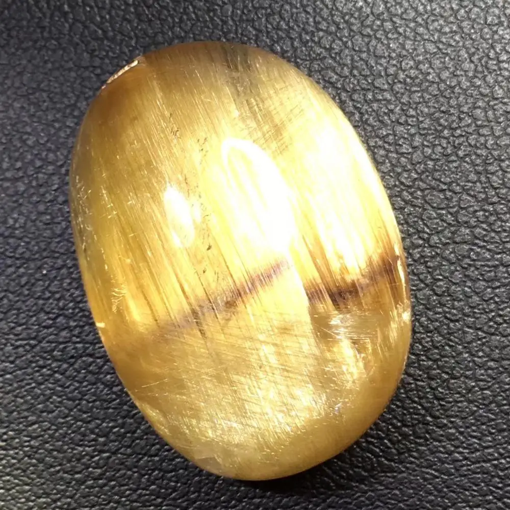 Certificate Natural Gold Rutilated Quartz Titanium Pendant 27x19x9mm Gemstone Rectangle Shape Crystal Stone AAAAA | Украшения и