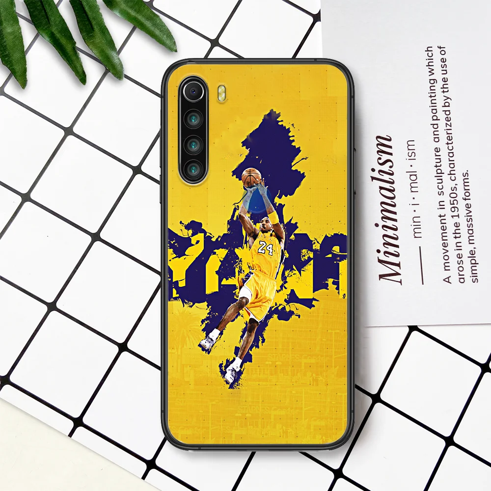 

Kobe Basketball Black Mamba 24 Phone Case For Xiaomi Redmi Note 7 8 8T 9 9S 4X 7 7A 9A K30 Pro Ultra black Back Pretty Prime