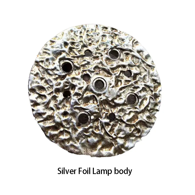 Silver Foil body Phube светильник ing большие художественные люстры с ветками Цветная глазурь люстра светильник серебряная фольга лестницы хрустальные люстры - Цвет абажура: Silver Foil body