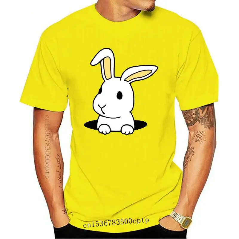 

New Summer Plus Size Shirts S-5XL Lovely Rabbit Printed TShirt Women 100%Cotton O Neck Short Sleeve Tees Casual Women Clothing
