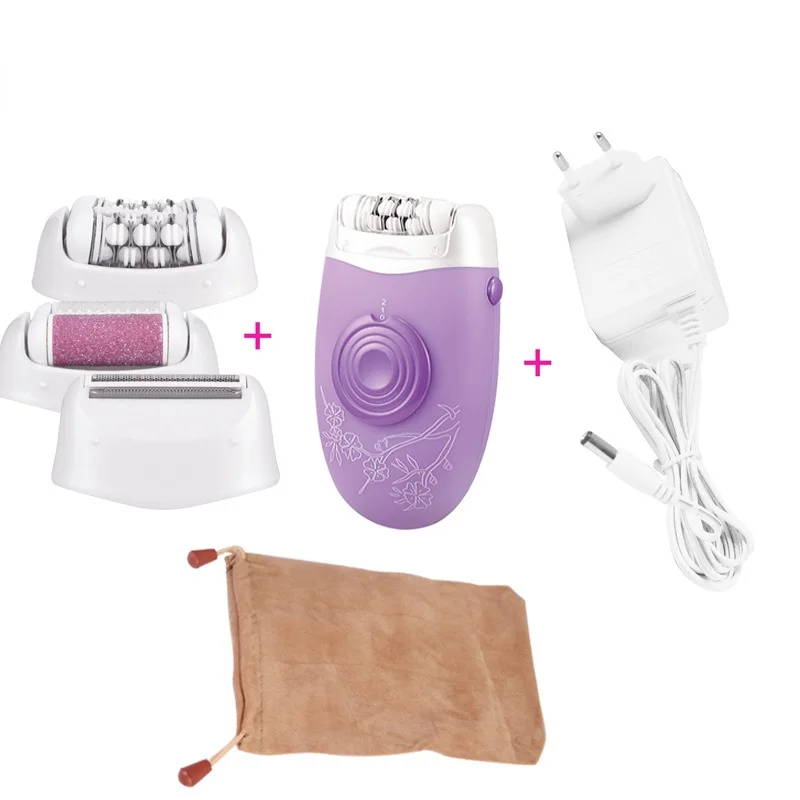 

Electric Lady Epilator Armpit Hair Leg Hair Private Part Hair Removal Apparatus Shave 2 IN 1 Foot Grinding Bikini Shaver