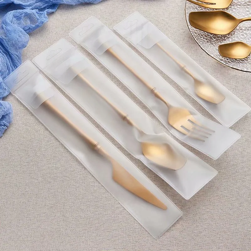 

Tableware Cutlery Forks Spoons Dinner Dinnerware Black Sets Stainless Steel Knives Set Cutlery and Gold Eco Friendly