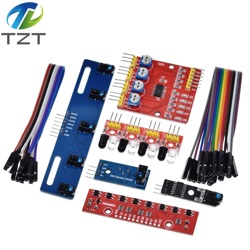 Фотоэлектрический переключатель TCRT5000 1/4/5/8 каналов ИК-датчик обхода препятствий