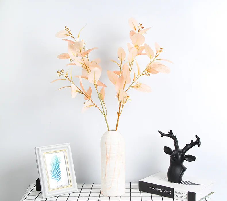 

Artificial plants Vintage Silk Fake Flower Eucalyptus Wedding Flowers Decor Party Festival Supplies Home Hotel decor Gift Indoor