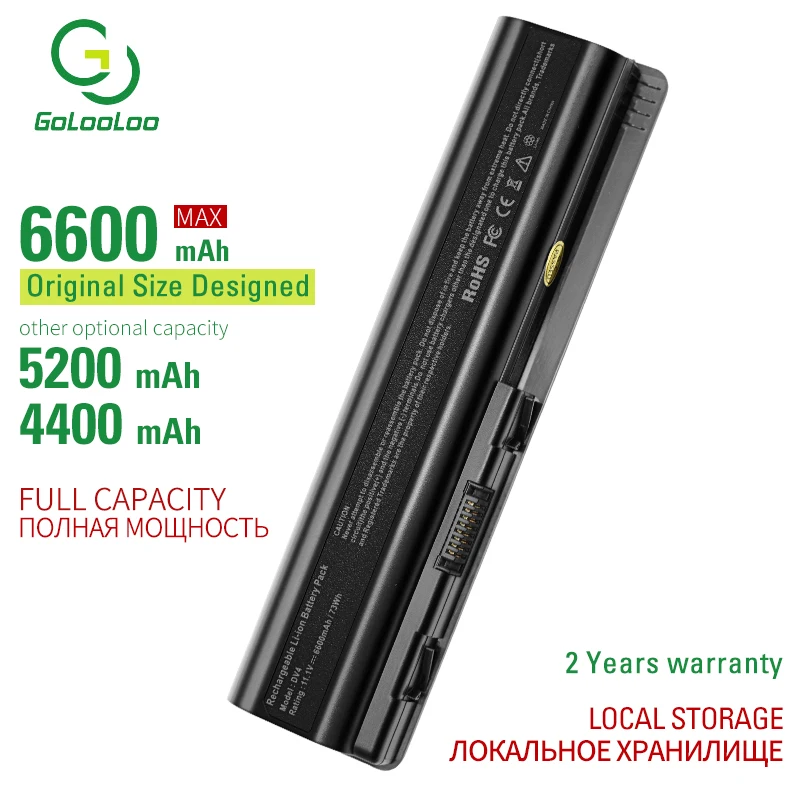 

6600MAh 11.1v 6 cells DV4 dv6 laptop battery for Hp HSTNN-C51C C53C CB72 CB73 DB72 DB73 I58C IB72 IB73 IB79 LB72 LB73 N50C Q34C