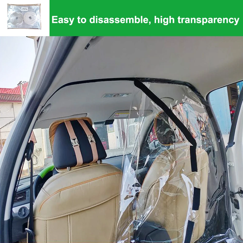 Universal Car Taxi Isolation Protective Film Transparent with 50pcs Disposable Plastic Steering Wheel Cover Waterproof Dustproof |