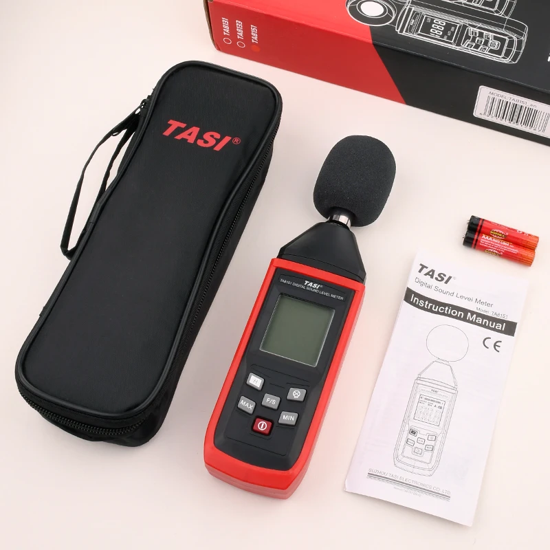Цифровой измеритель уровня звука TASI TA8151 звуковой детектор гибкий монитор 30-130 дБ