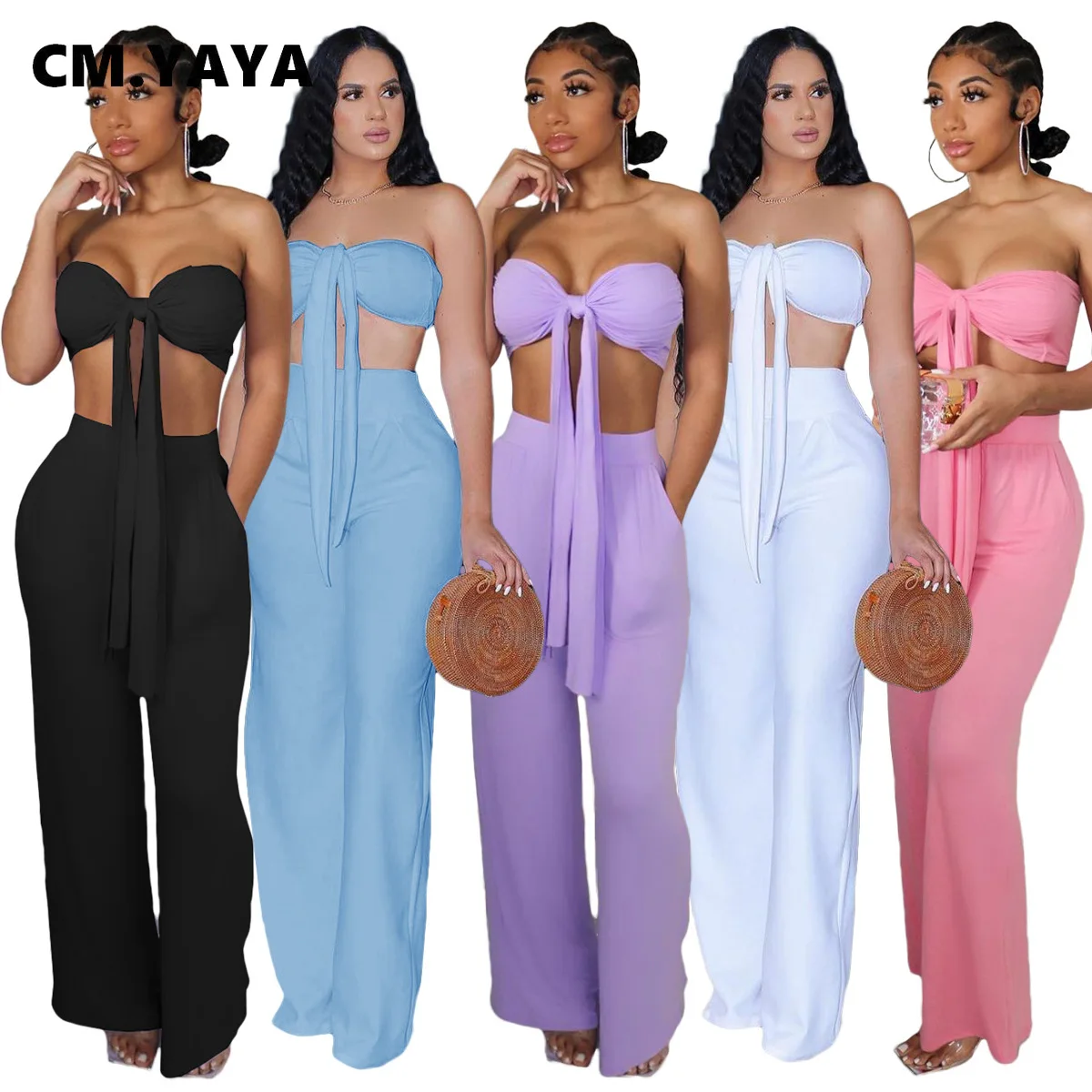 

См. «Несокрушимая Механическая улица Для женщин из 2 предметов спортивный костюм с лямкой через шею твист топы и длинные прямые брюки для де...