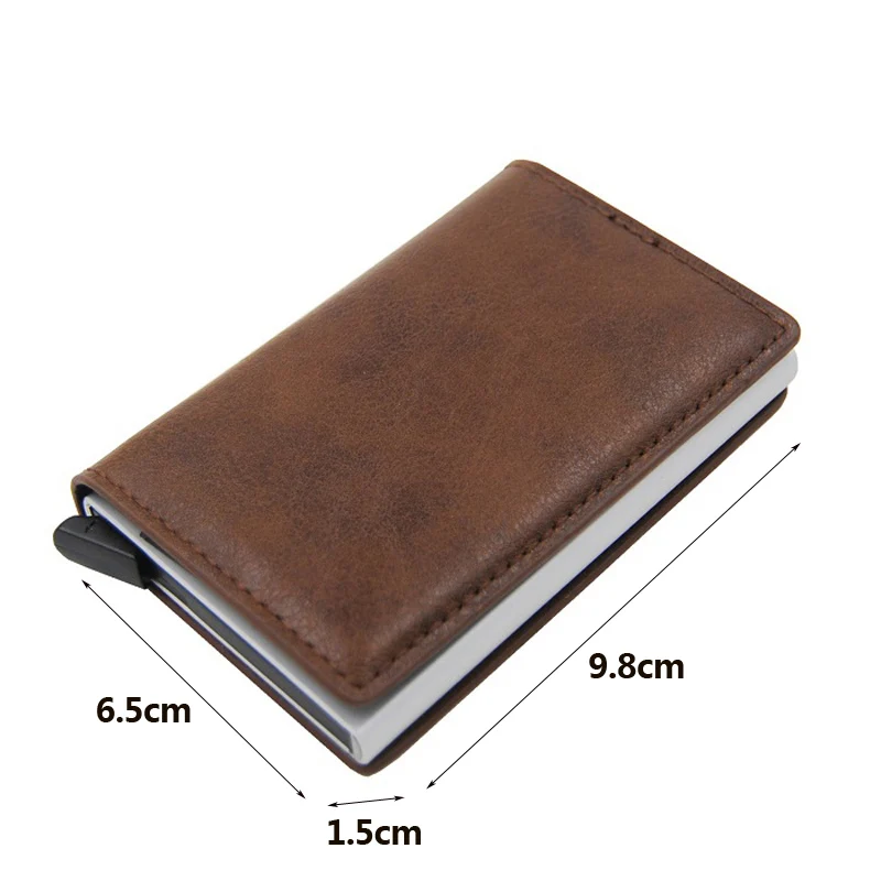 Мужской тонкий кошелек с Rfid защитой и отделением для карт|Держатели карт