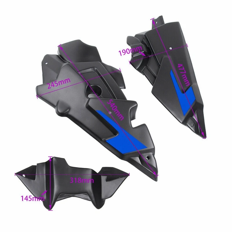 Нижняя обтекатель двигателя мотоцикла передний спойлер крышка Air Dam для YAMAHA MT09 FZ09