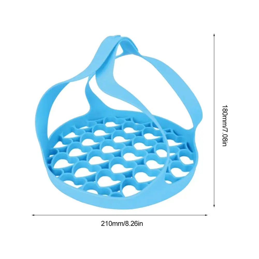 

Silicone Portable Steamer Foldable Dish Washing and Draining Anti-scalding Multifunctional Steaming Basket