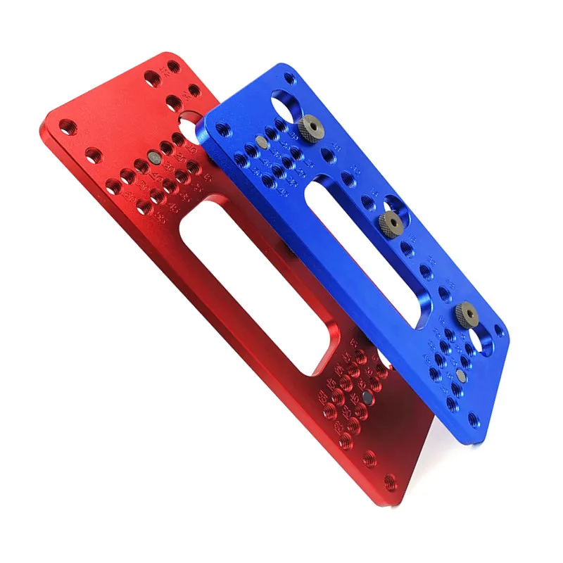 Hole Handle Pitch Punch Locator Woodworking Aluminum Alloy Pocket Jig Set Wardrobe Door Cabinet Positioner Drill Guide Sleeve |