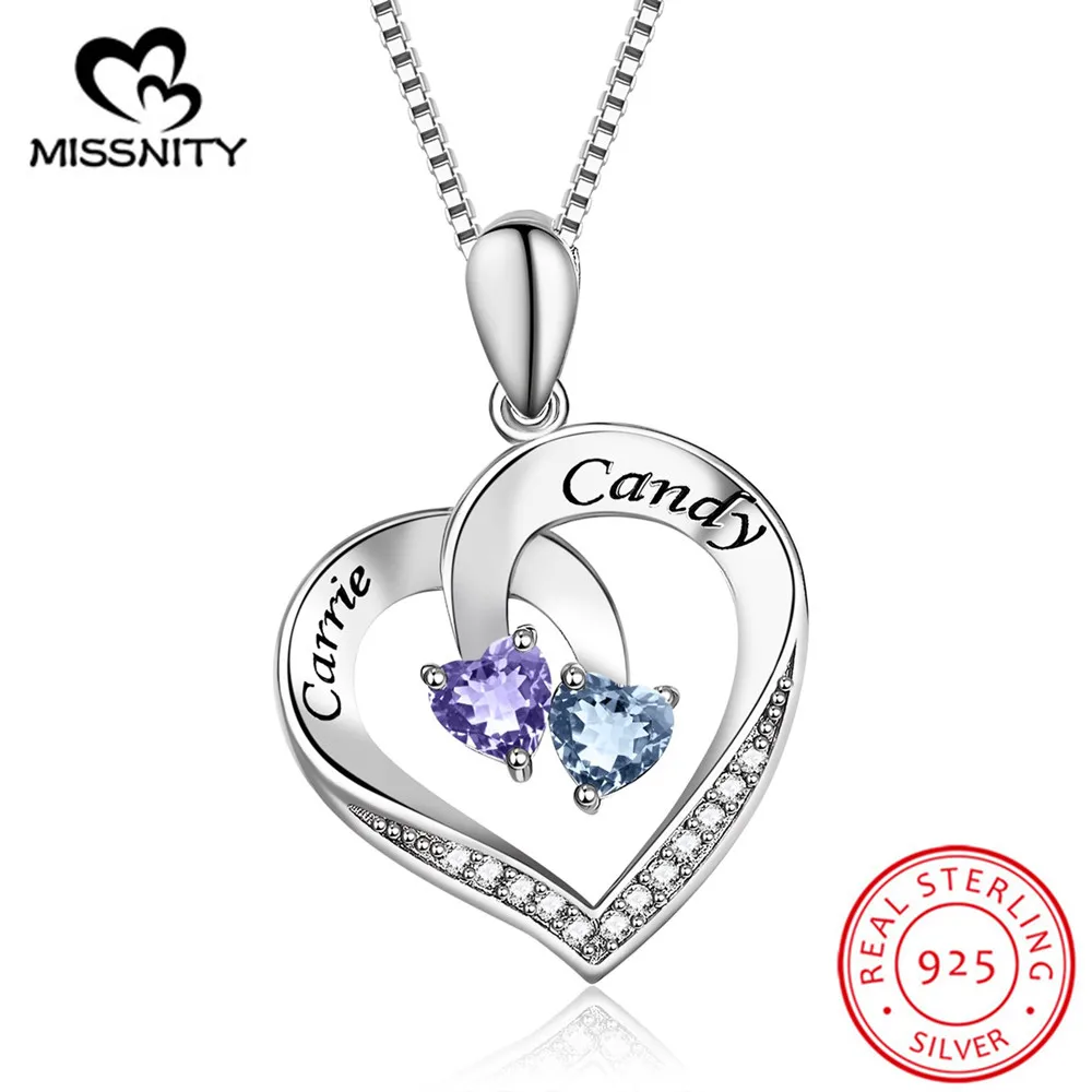 

Женское ожерелье из серебра 925 пробы с кулоном в виде сердца