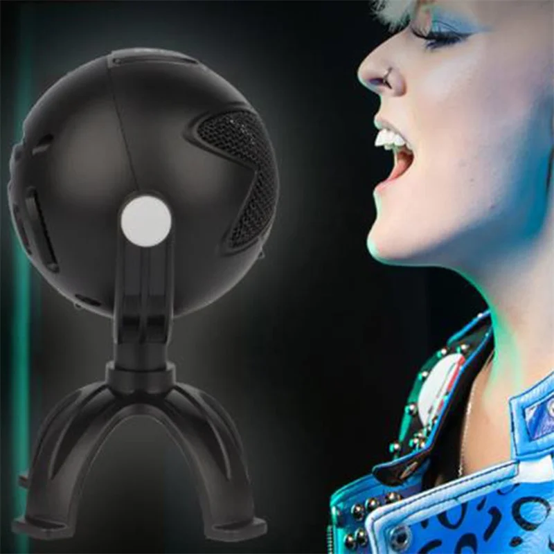 Конденсаторный микрофон Alien Snowball USB-микрофон для записи видео и видеоконференций