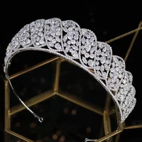 shiny queen wedding bridal headwear princess crystals hair accessories silver tibetan band brides crown tiaras 180