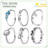 best selling original pandora ring 100 925 sterling silver fit female fashion temperament authentic high quality couple jewelry
