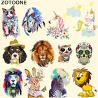 Новинка, милые Мультяшные нашивки сделай сам, нашивки с животными для детей, детская одежда, теплопередающая глажка, наклейка, а-уровень, моющиеся B