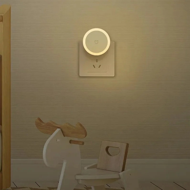Xiaomi Mijia Plug-in Night Light With Light-Sensitive Sensor Touch Switch Intelligent For Smart Home living | Электроника