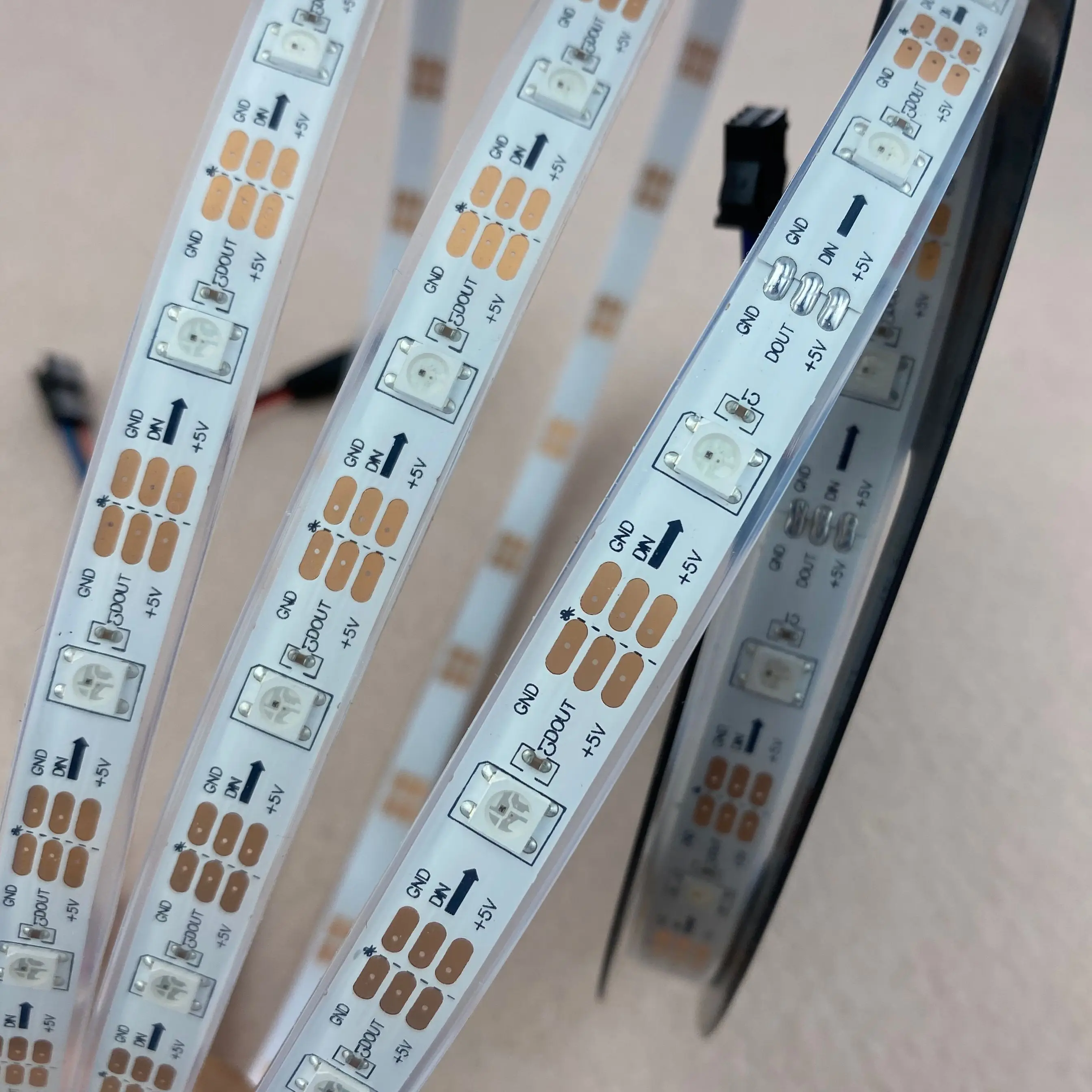 Модифицируемая светодиодная Пиксельная лента 5 м DC5V WS2812B IP68 30 шт. WS2812B/m с пикселями