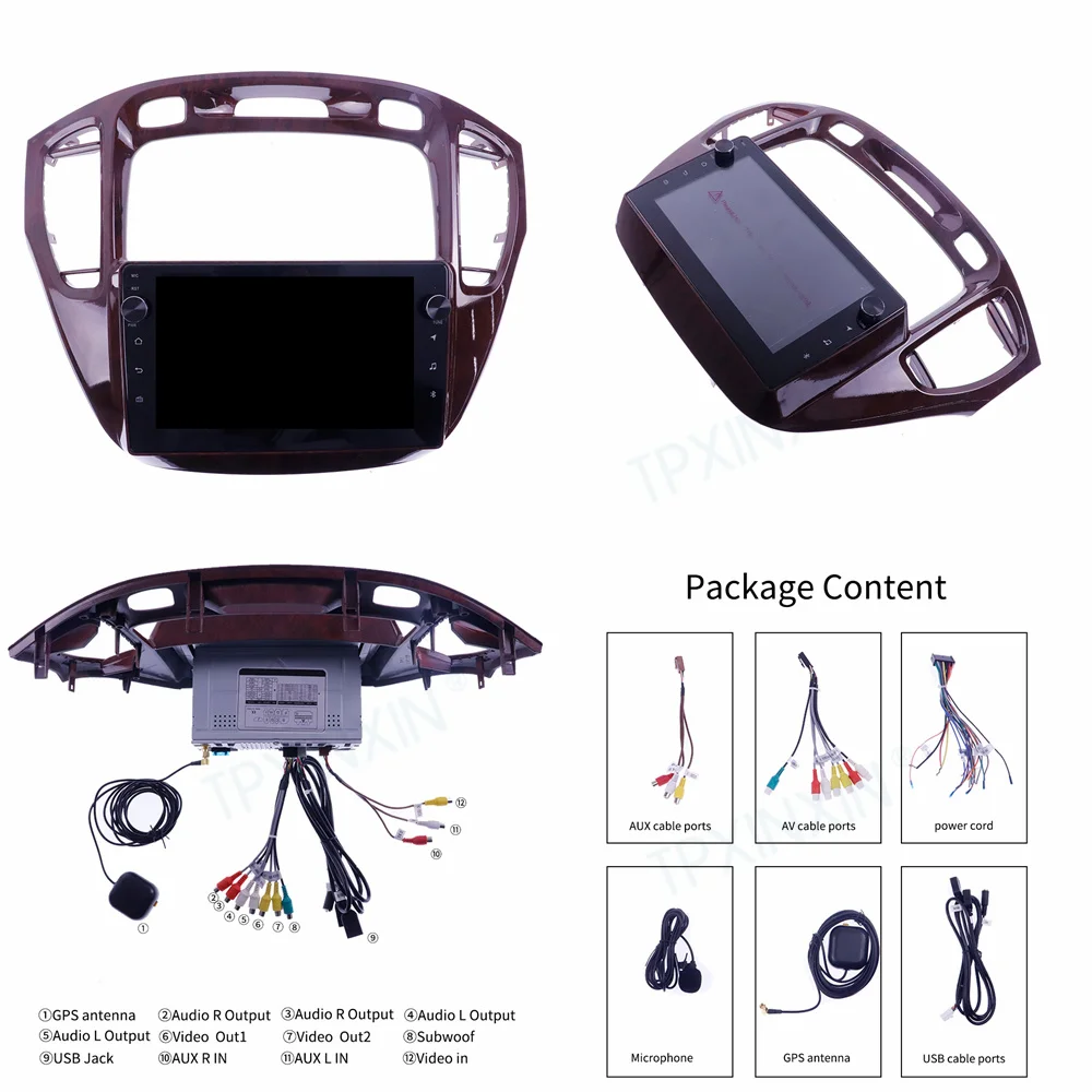 10 0 PX6 для Toyota Highlander 2002 - 2008 Android автомобильное стерео радио с экраном плеер