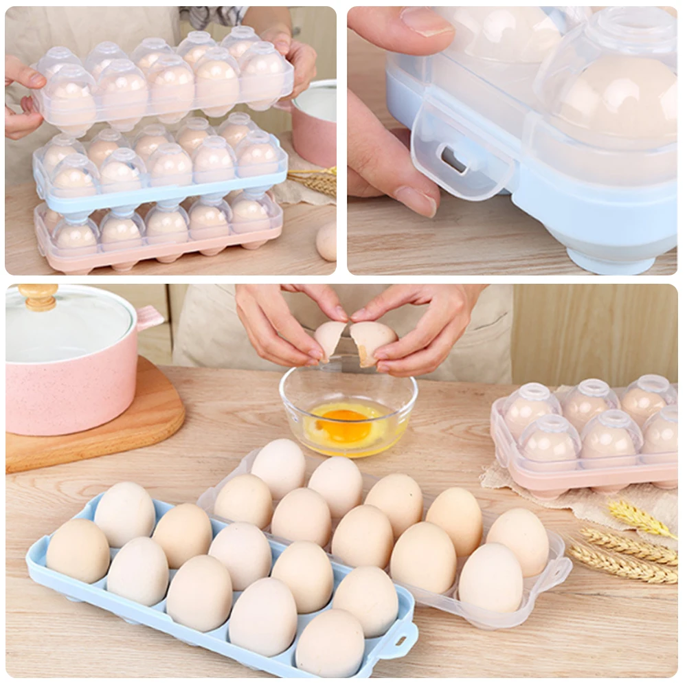 1/3 шт. Ящики для яиц пластиковый поднос хранения в холодильнике Чехол Контейнер