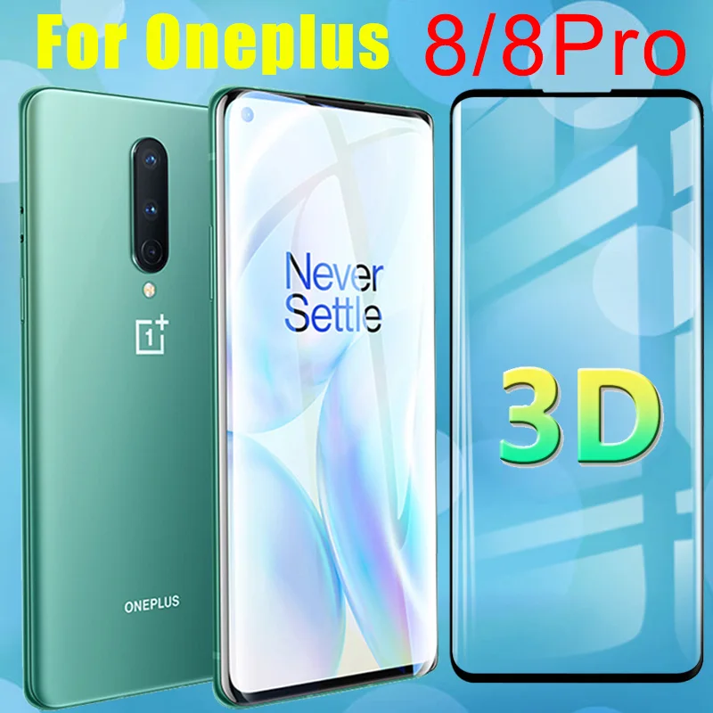 Для Oneplus 8 pro стекло Oneplus8 3D защита экрана Oneplus8pro One Plus 8Pro закаленное армированный Pro8