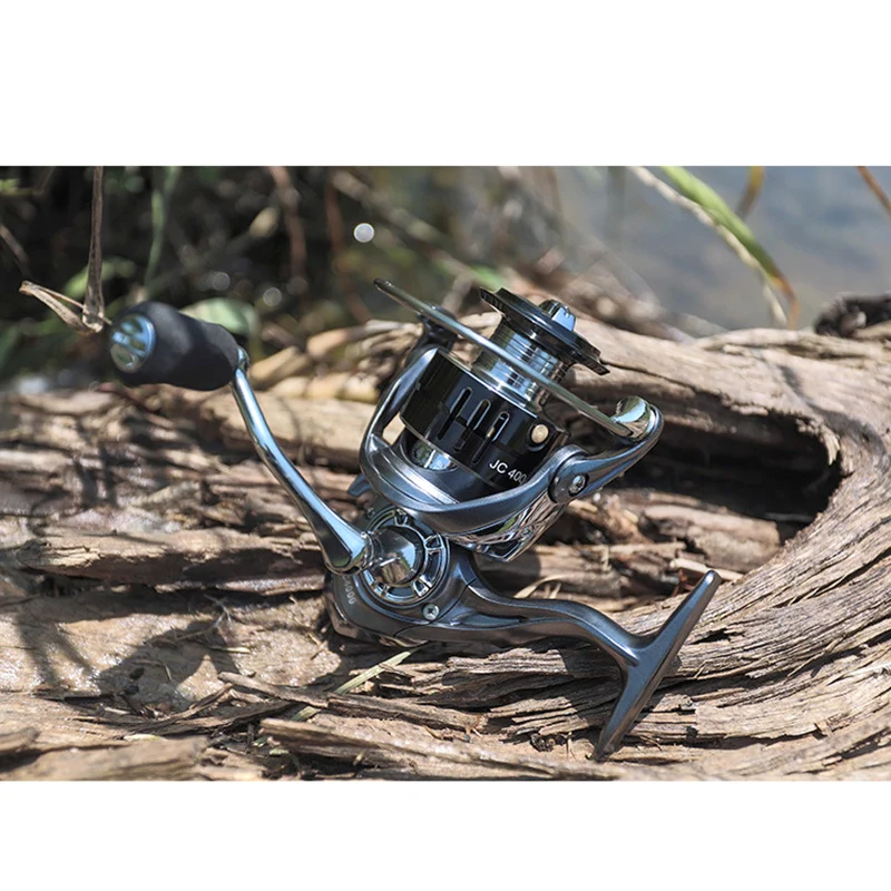 

LINNHUE All Metal Fishing Reel JC3000 4000 5.2:1 Saltwater Reel Fishing Spinning Reel Max Drag 8KG High Quality Reels Fishing